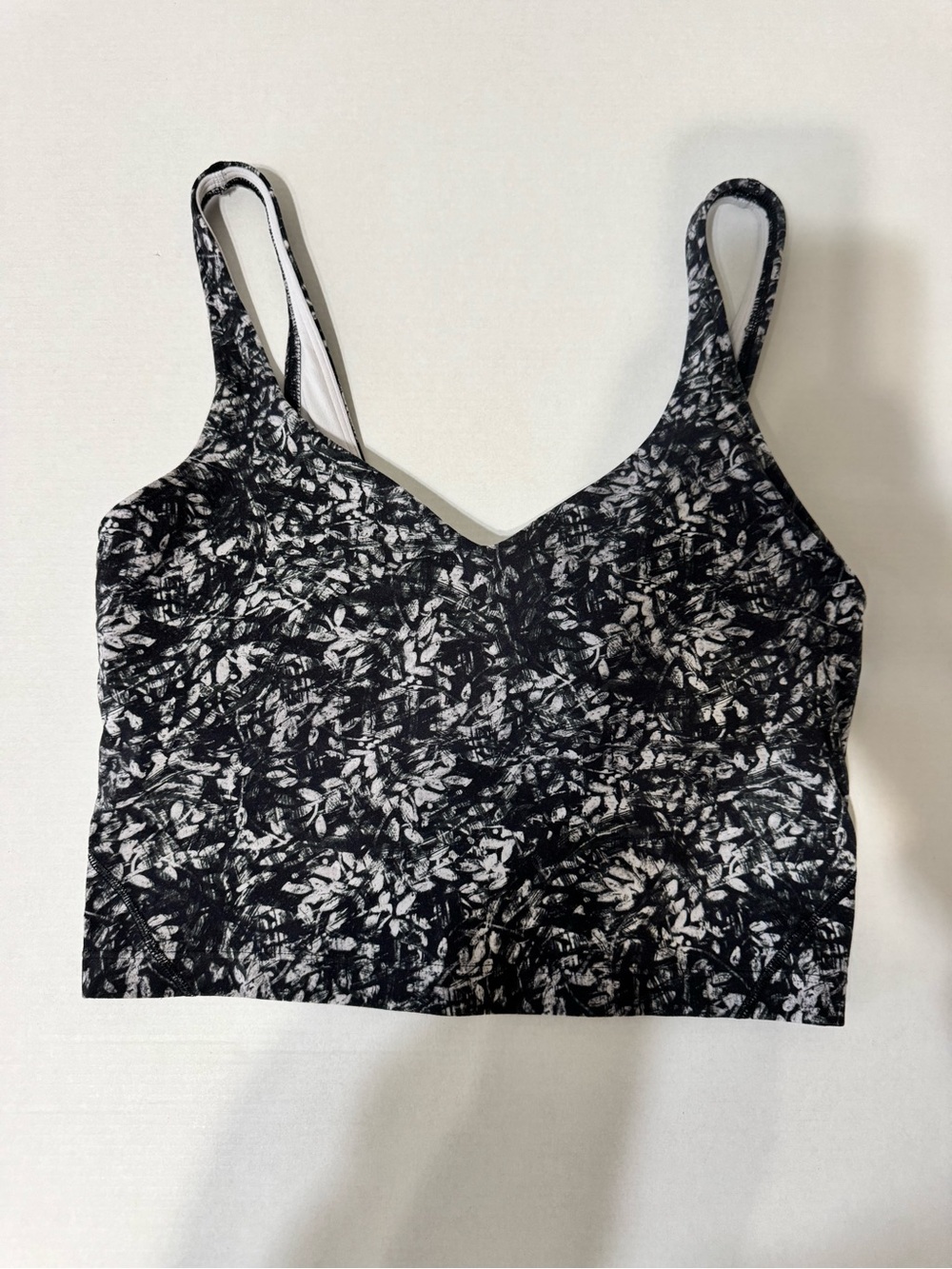 lululemon athletica Black & White Printed Sports Bra